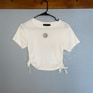 Cropped Sun and Moon Tee